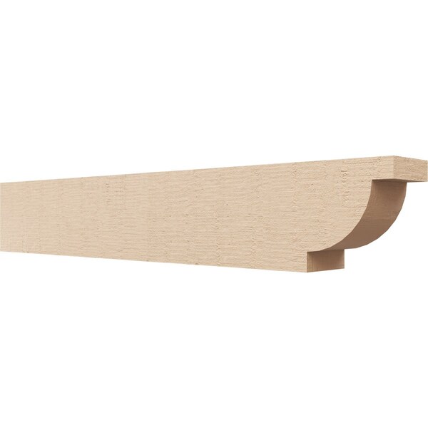 Ekena Millwork 4in. W x 6in. H x 36in. L Alpine Woodgrain TimberThane Rafter Tail, Primed Tan RFTUR04X06X36ALPRCPR - main